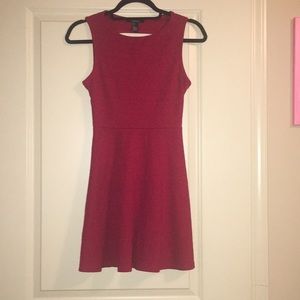 Red flowy dress